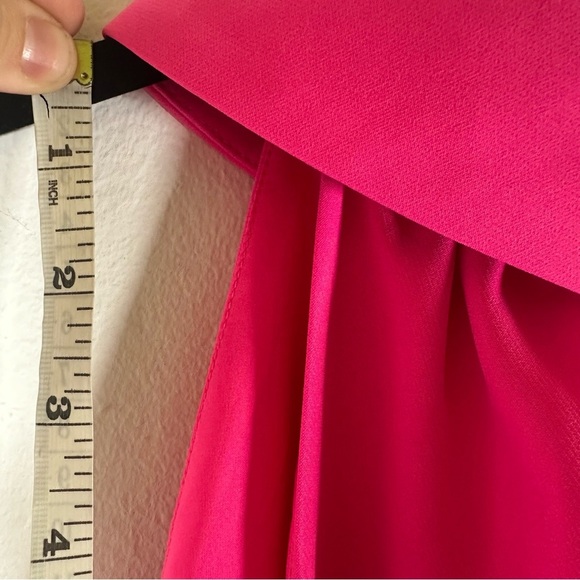 NWT Tuckernuck x Sail To Sable Cowl Neck Button Back Shift Dress Navy Hot Pink - Picture 9 of 13